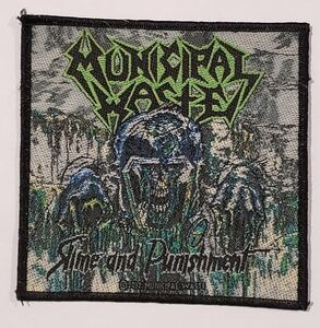 Municipal Waste Slime And Punishment Woven Patch M035P New